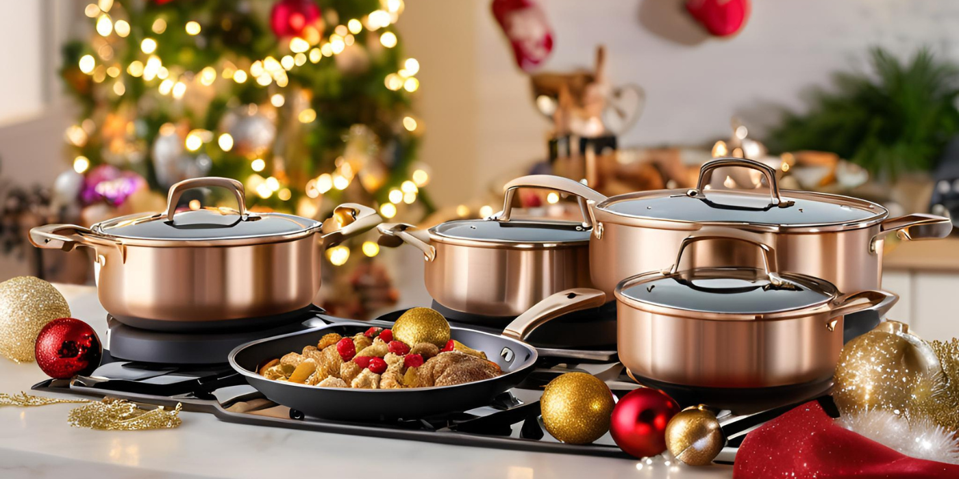 pots and pans on a stove